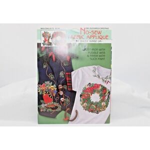 VTG Buckaroo Christmas No Sew Fabric Applique Western Cowboy Daisy Kingdom #6981